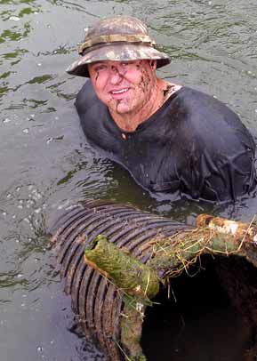 Student removes aerator duct